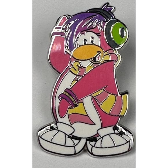 Disney Other - DJ Party Cadence Club Penguin Pink Headphone Mystery Series 2 Disney Pin 2012